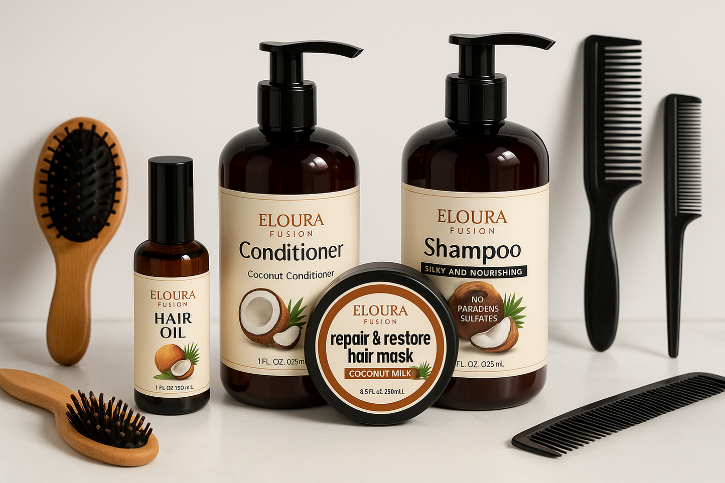 Coconut Hair Care Set
