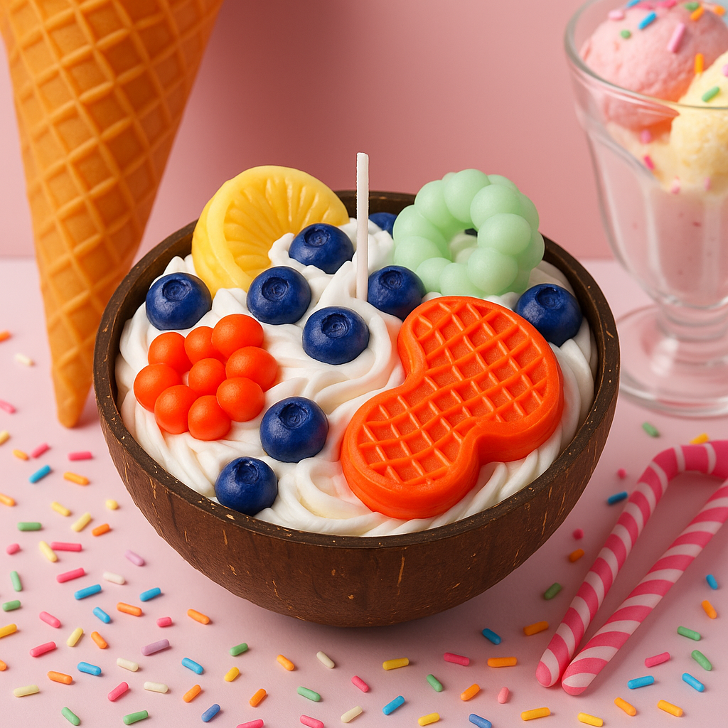 Fruit Coconut Shell Candle