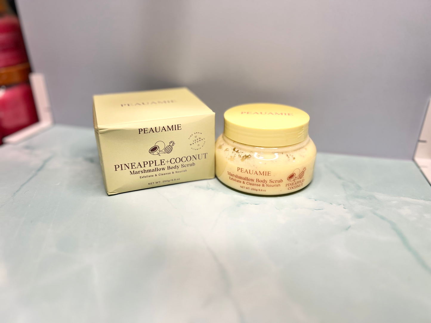 Pineapple coconut body scrub