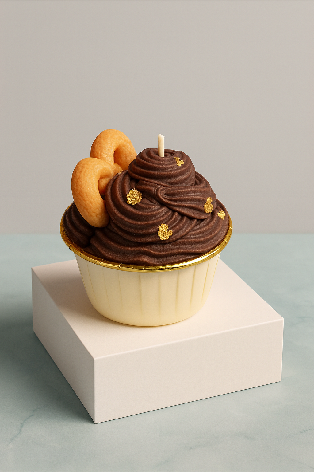 Chocolate Cupcake Candle