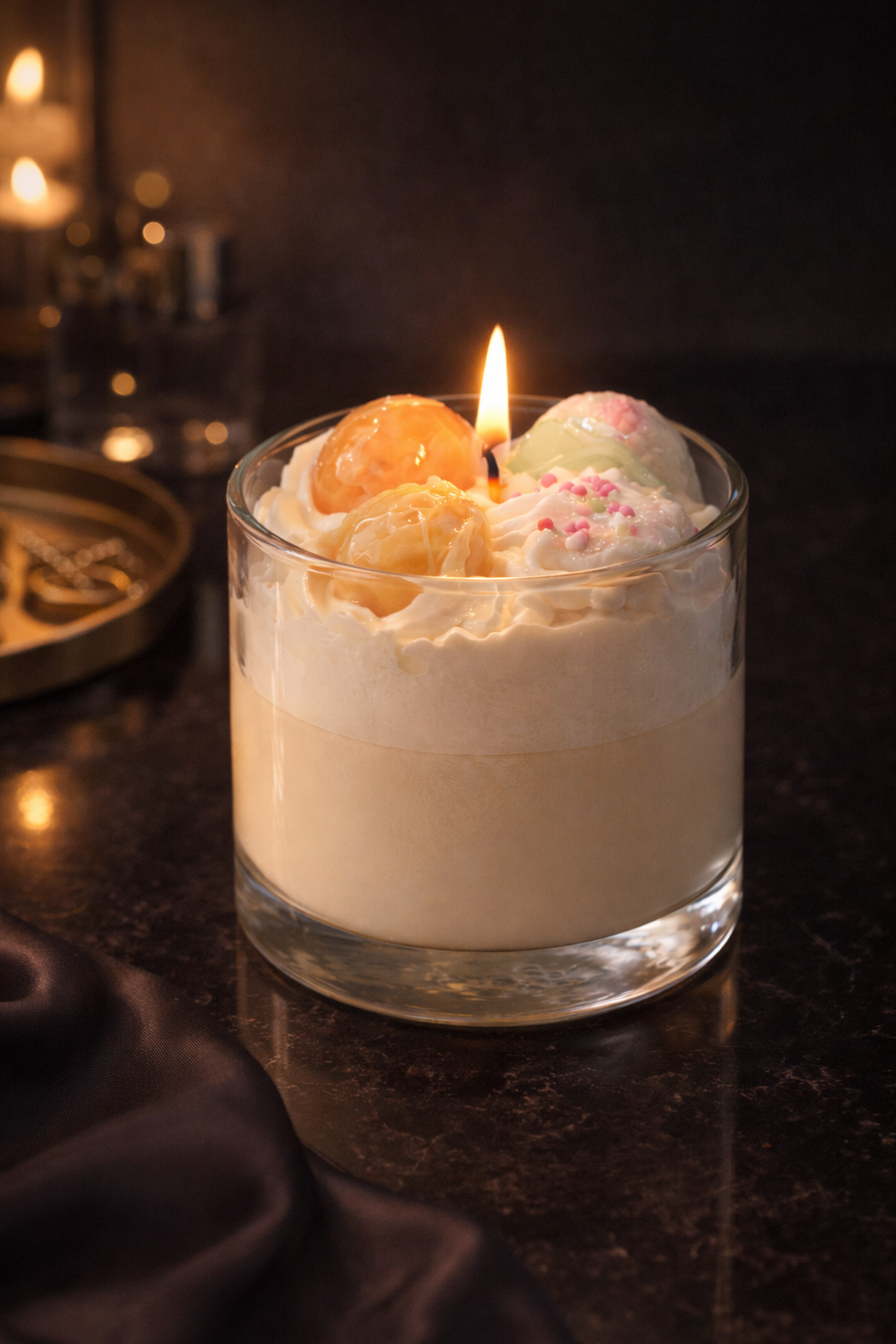 Velvet Glow Dessert Candle