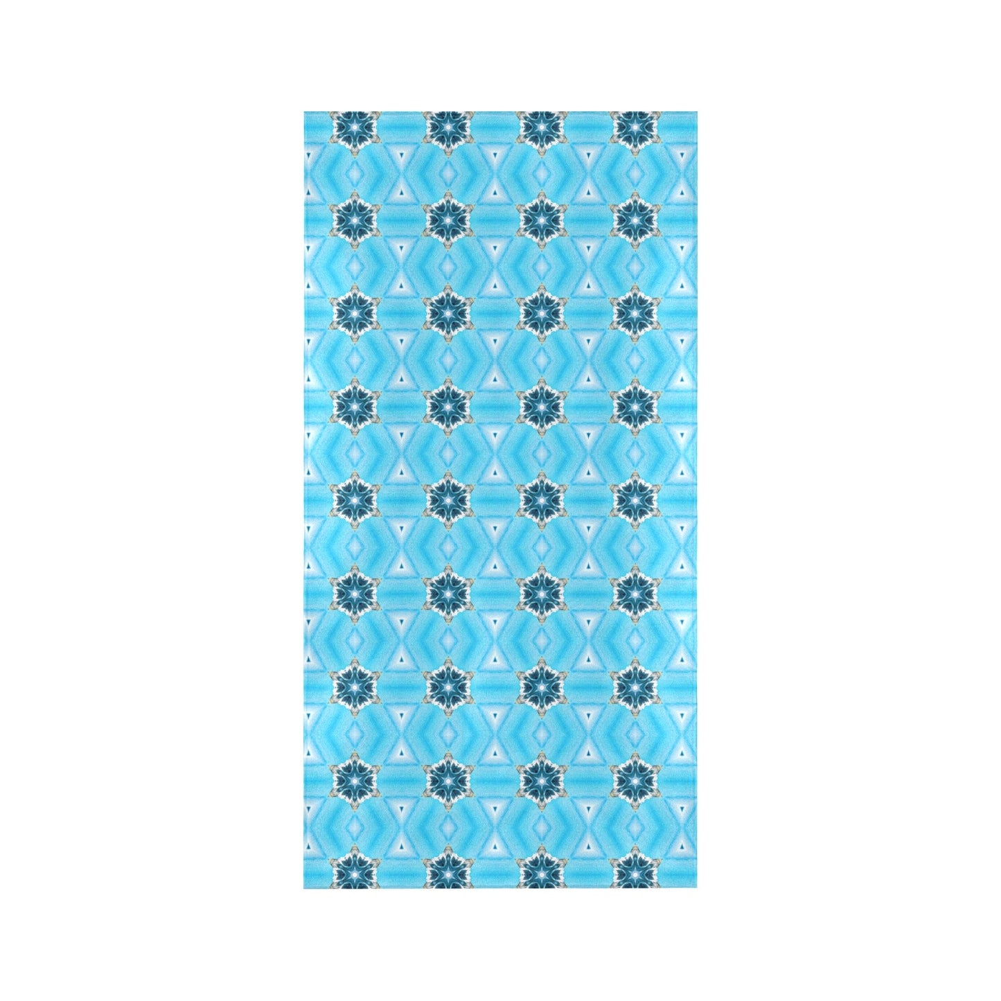 Blue Diamond Abstract Pattern Beach Towel - 30"x 60" (Made in USA)