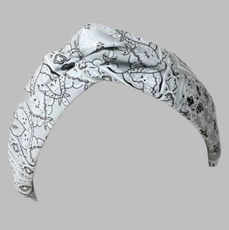 Boho Block Paisley Twist Headwrap