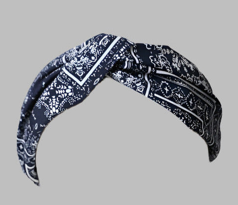 Boho Block Paisley Twist Headwrap