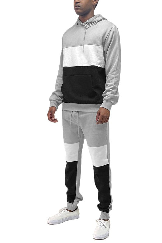 Men's Color Block 2-piece Sweat Suit