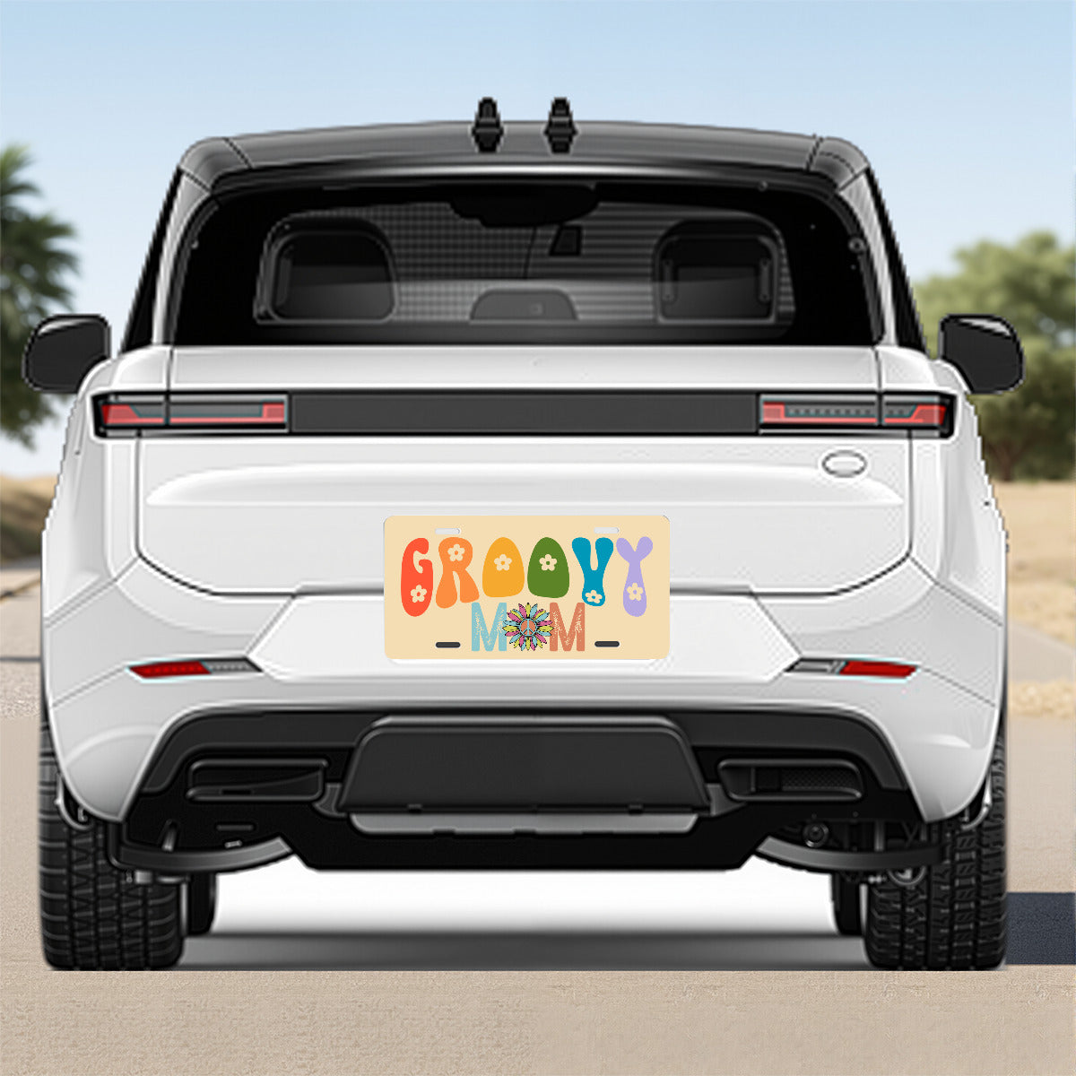 Groovy Mom Vehicle Aluminum License Plate (Made in USA)