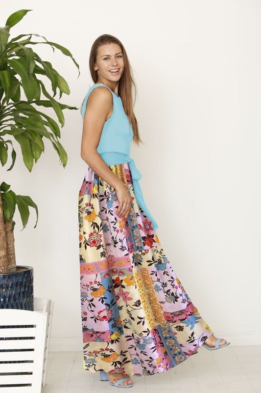 Women's Boho Handkerchief Plus Size Maxi Dress