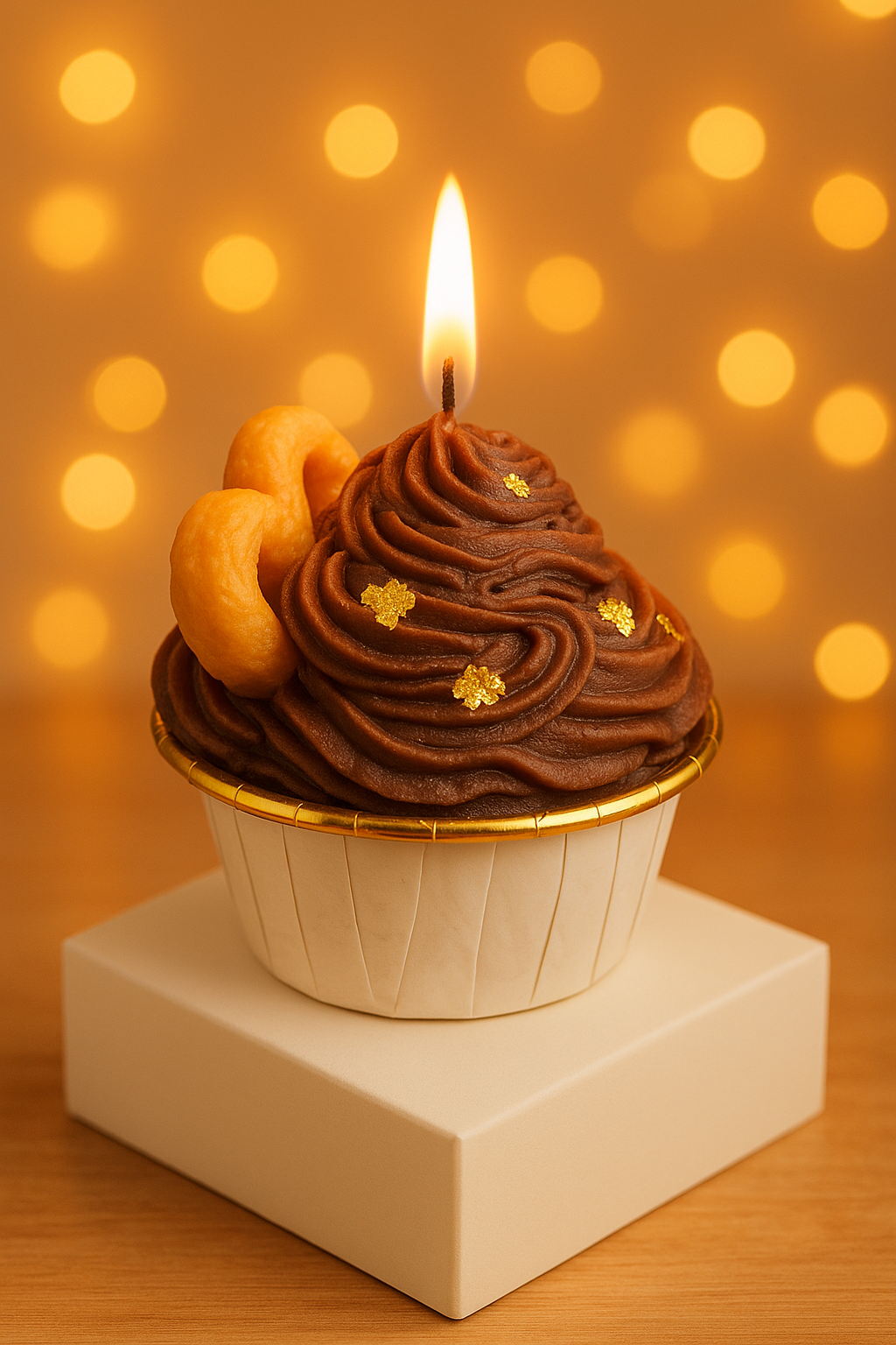 Chocolate Cupcake Candle