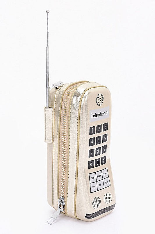 Iconic Retro Cell Phone Novelty Clutch Bag