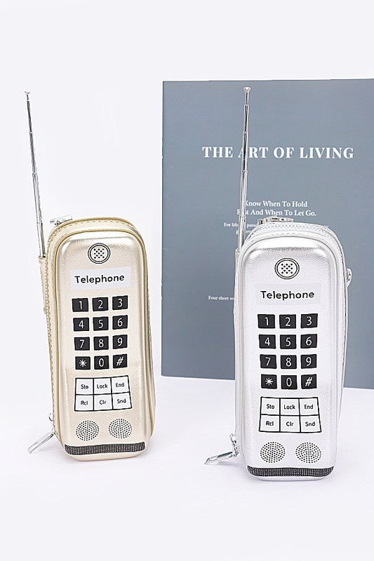 Iconic Retro Cell Phone Novelty Clutch Bag