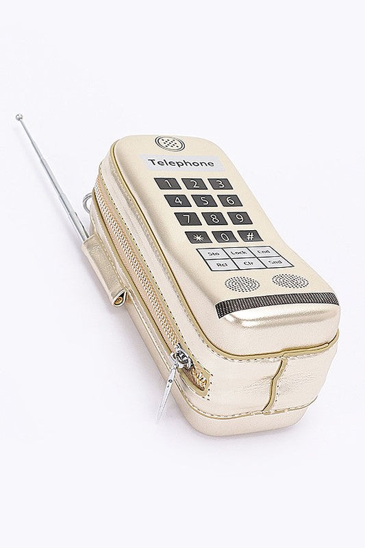 Iconic Retro Cell Phone Novelty Clutch Bag