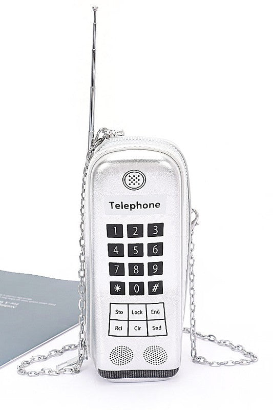 Iconic Retro Cell Phone Novelty Clutch Bag