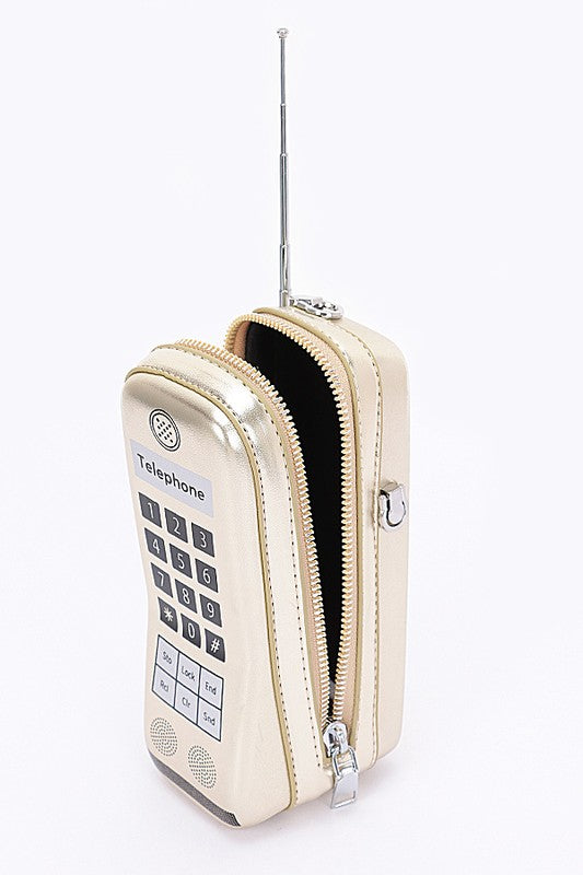 Iconic Retro Cell Phone Novelty Clutch Bag