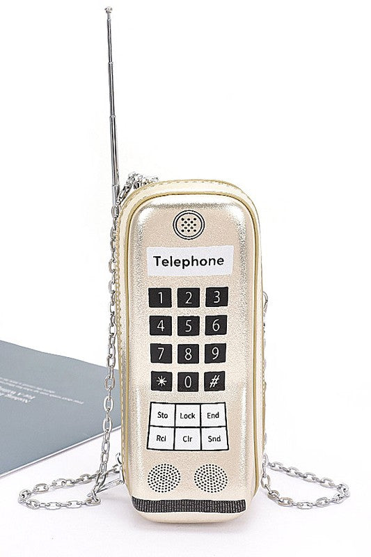 Iconic Retro Cell Phone Novelty Clutch Bag