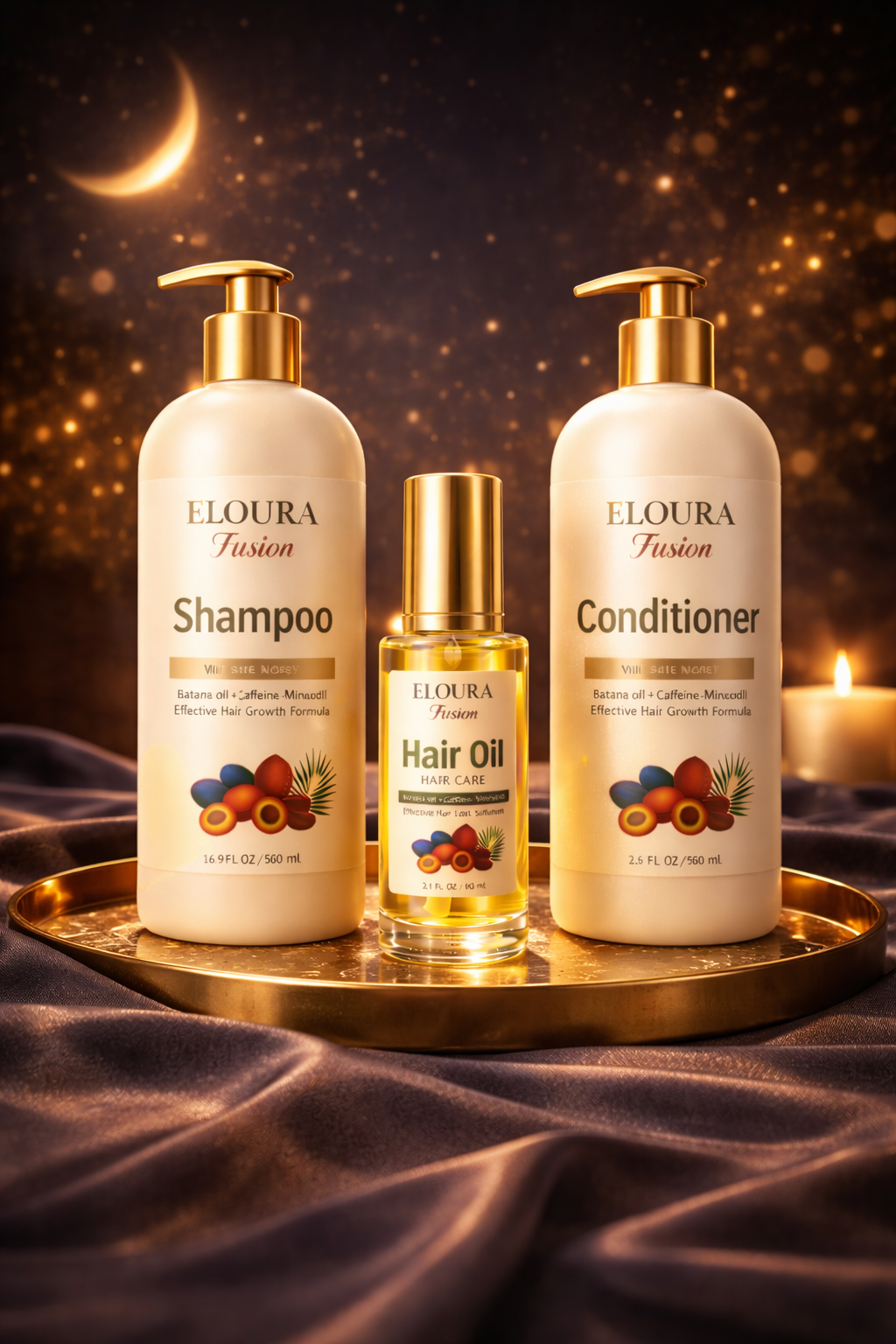 Botanical Complete ritual Shampoo + Conditioner + Hair Oil