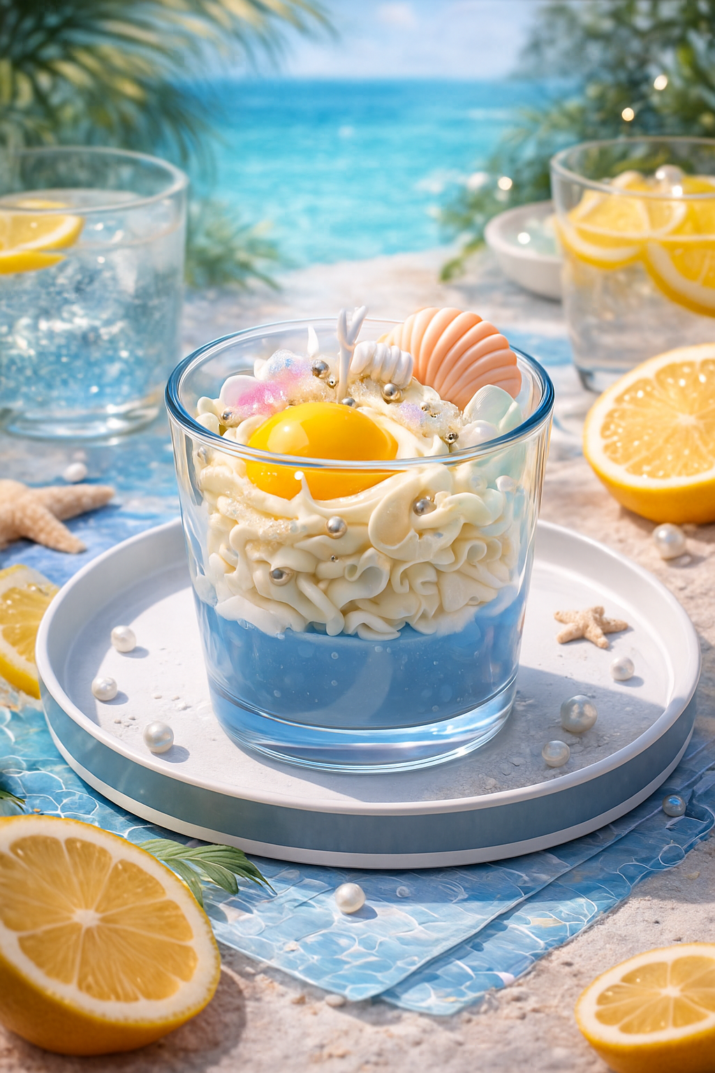 Dessert scented candle