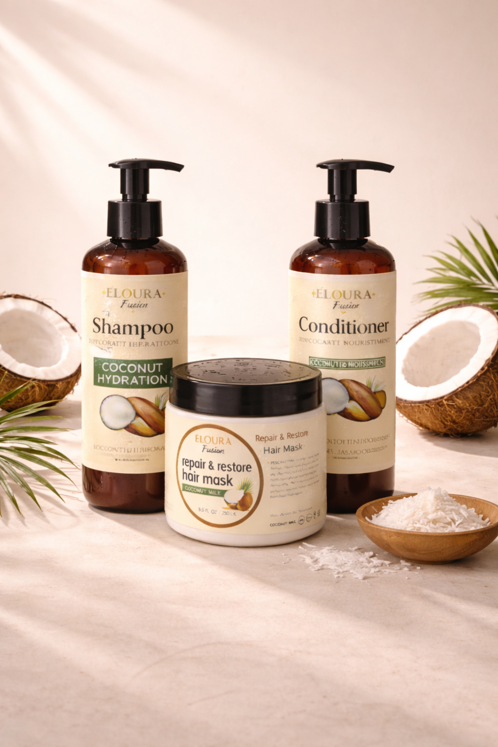 Coconut Repair Ritual trio shampoo+conditioner+mask