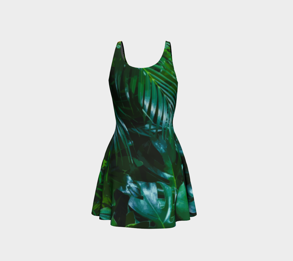 Women's Tall Giraffe Short Flared Dress