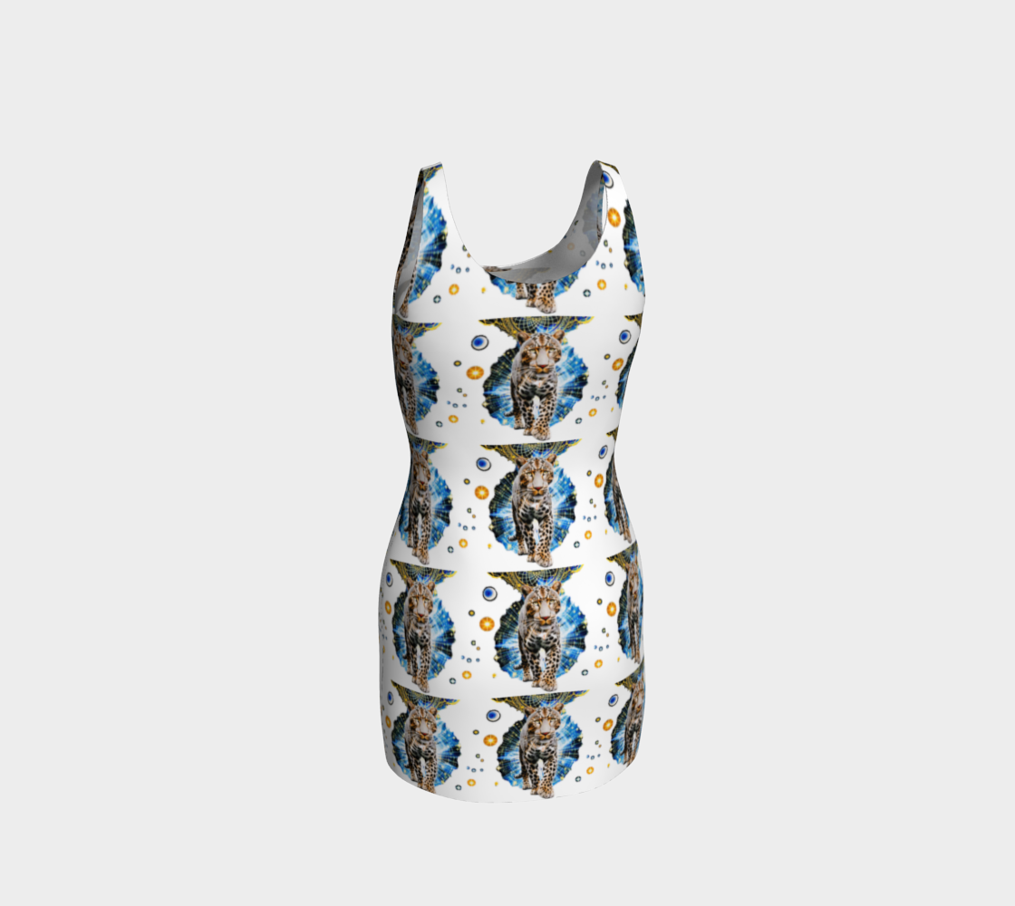 Leopard the Center of the Universe Mini Dress