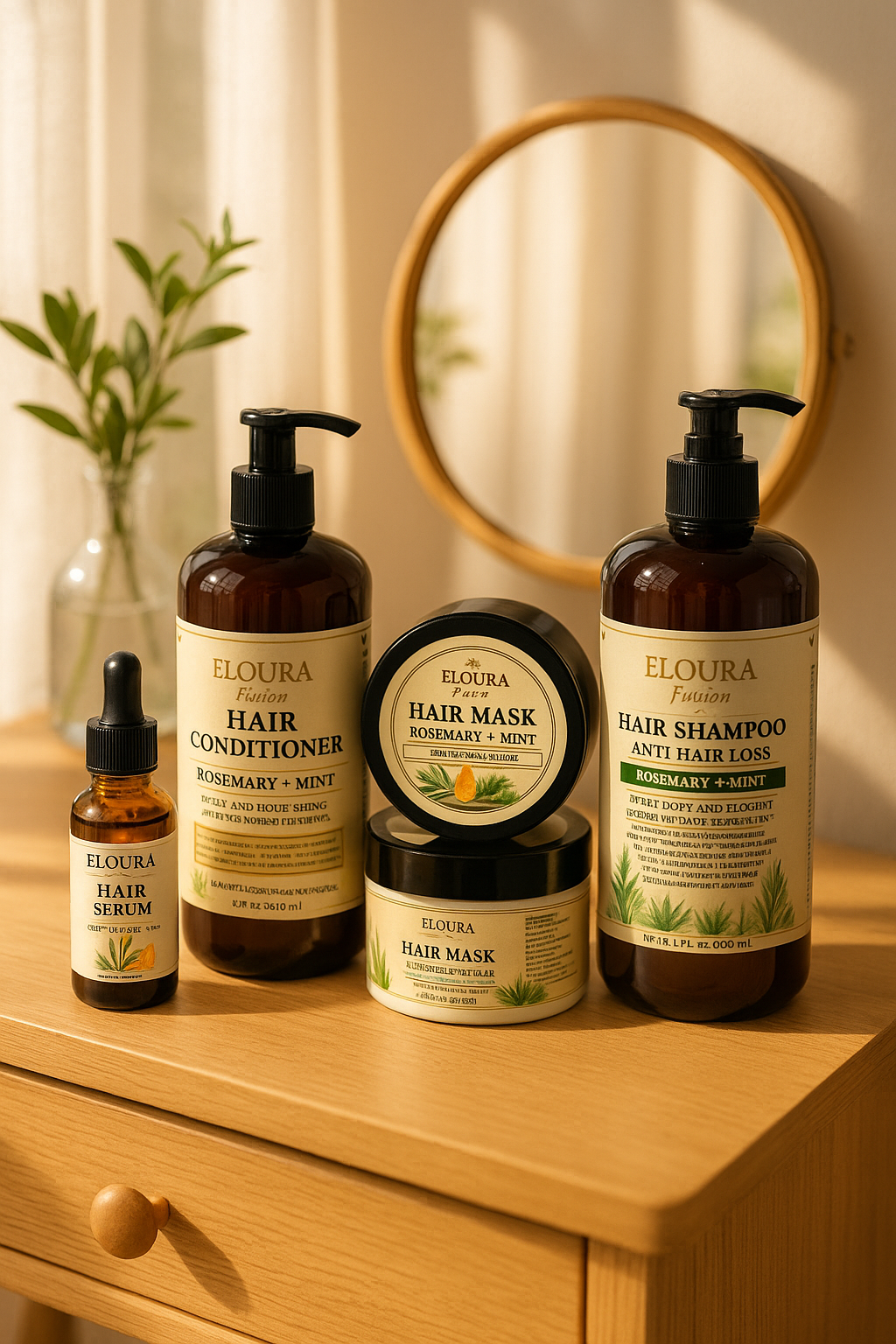 Rosemary and Mint Hair Care Set