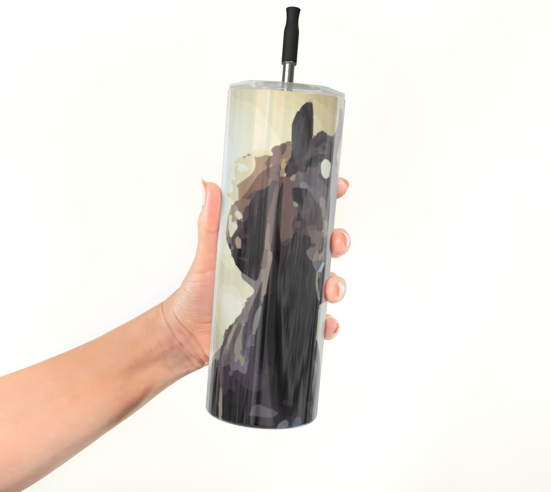 Wild Black Horse Stainless Steel 20 oz Tumbler