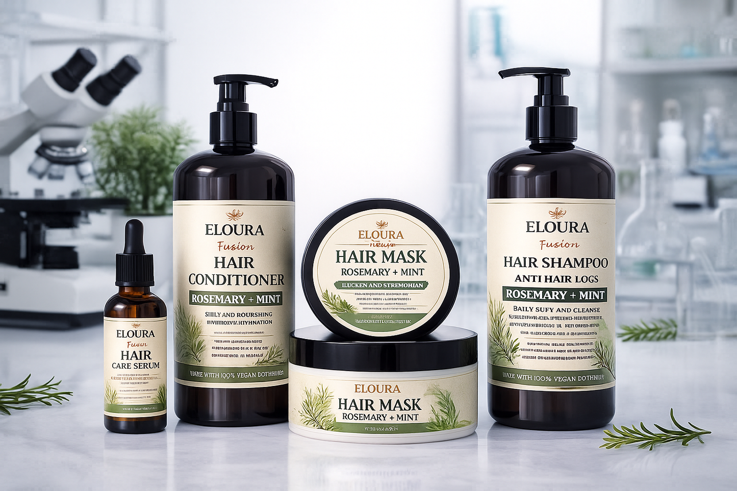 Rosemary and Mint Hair Care Set