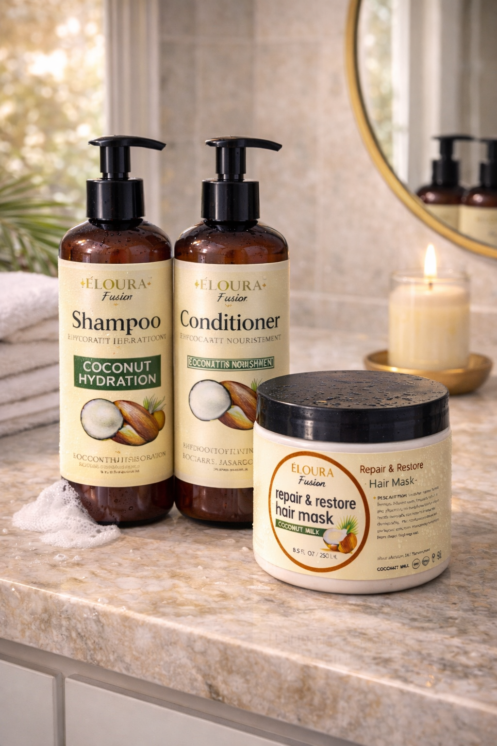 Coconut Repair Ritual trio shampoo+conditioner+mask