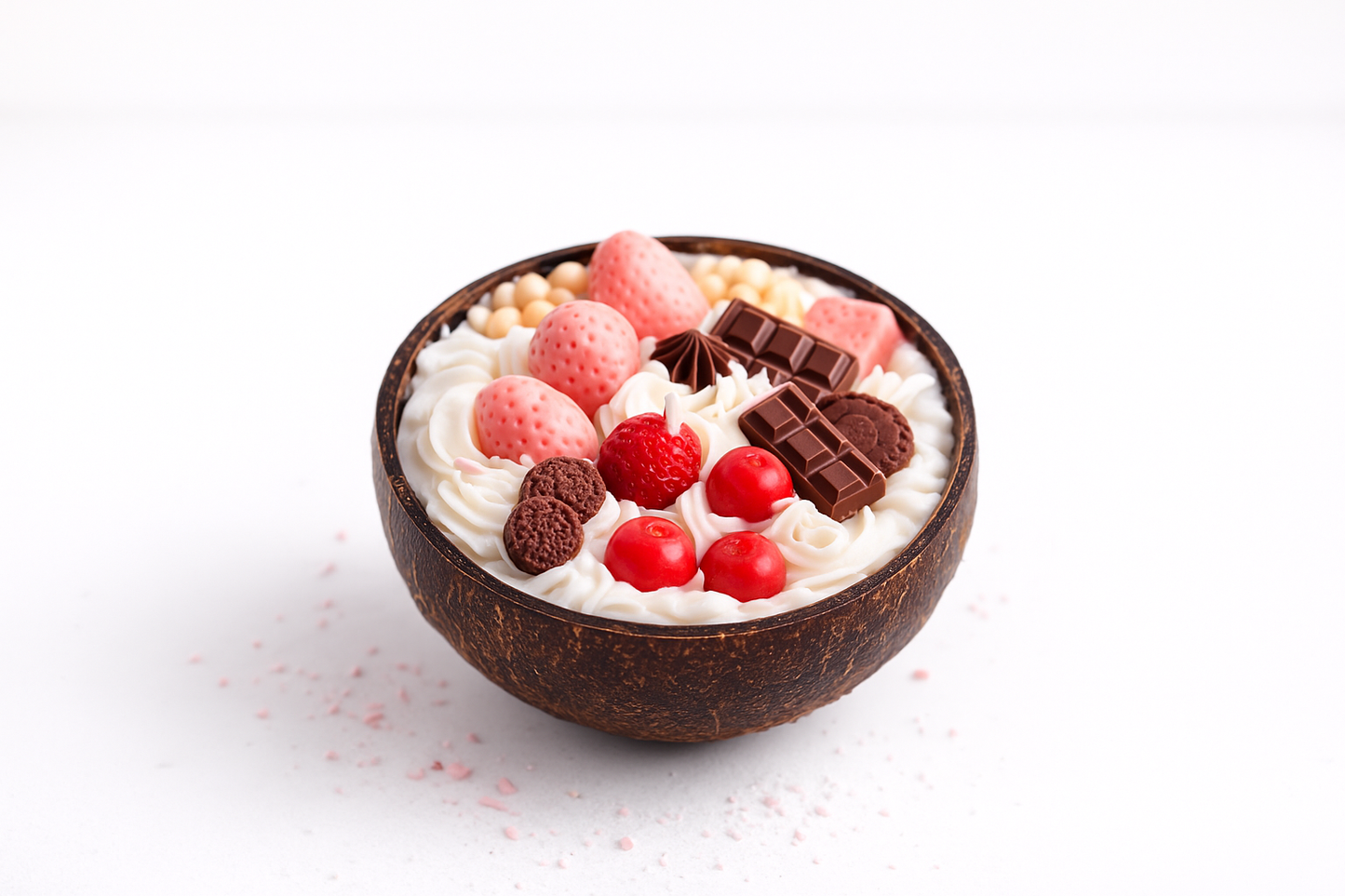 🍓🍫 Sweet Fantasy, coconut shell scented candles 🍓🍫