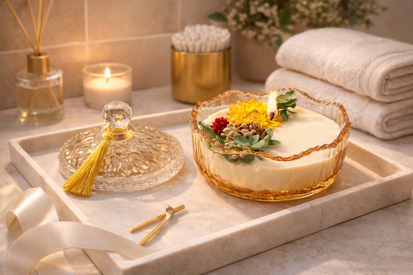 Vanilla Bloom Luxury Candle