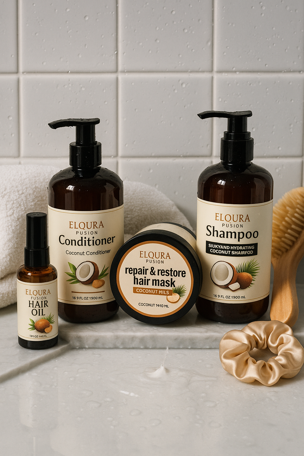 Coconut Hair Care Set