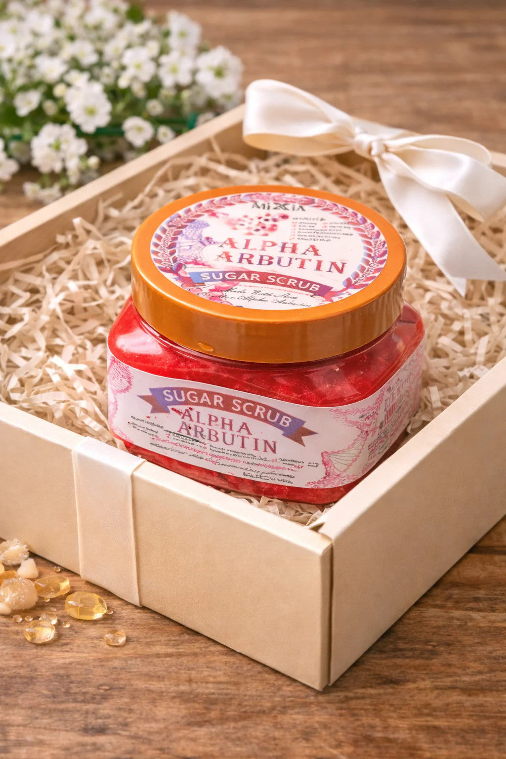 SUGAR SCRUB ALPHA ARBUTIN