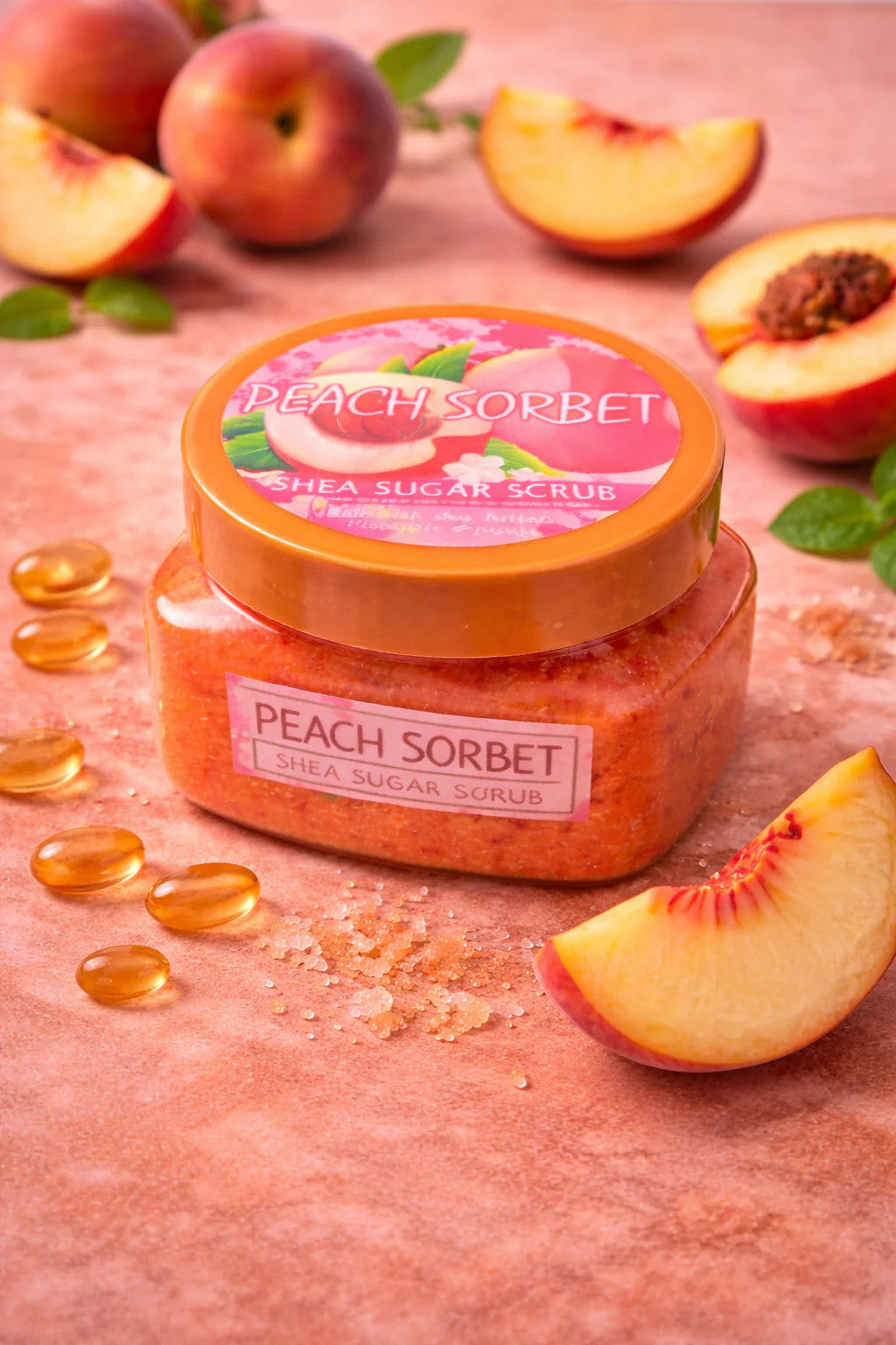 PEACH SORBET SHEA SUGAR SCRUB