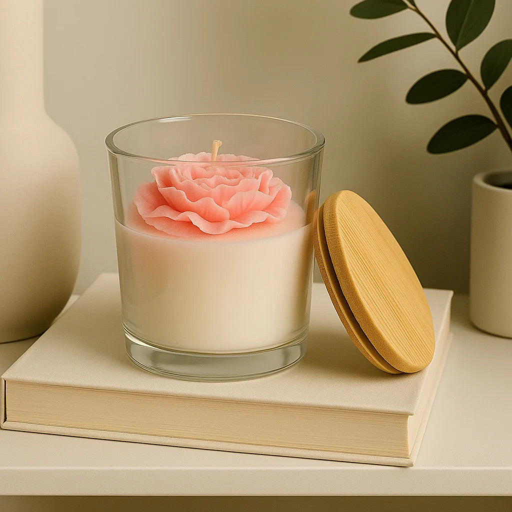 Rose Amber Musk Scented Candles
