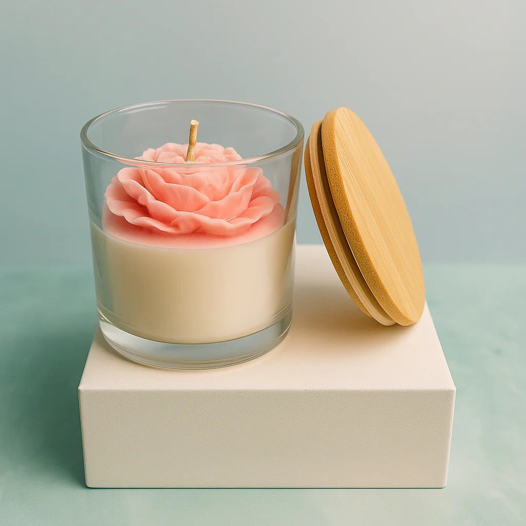 Rose Amber Musk Scented Candles