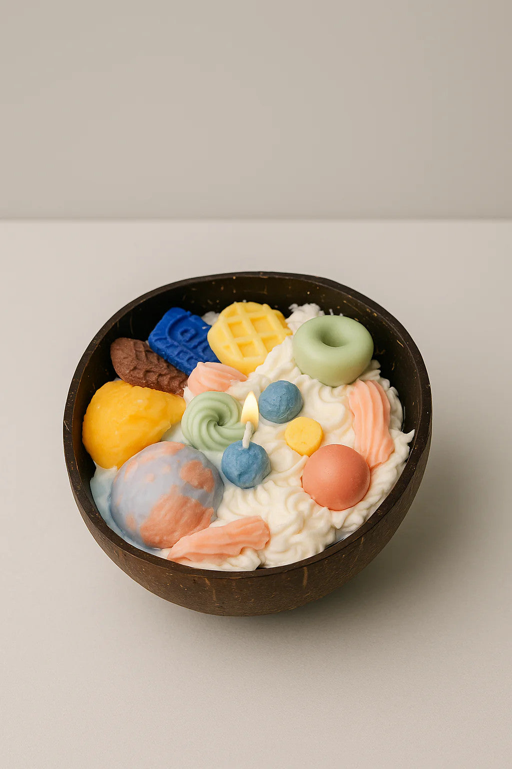 Whipped Dessert Dream Coconut Shell Candle