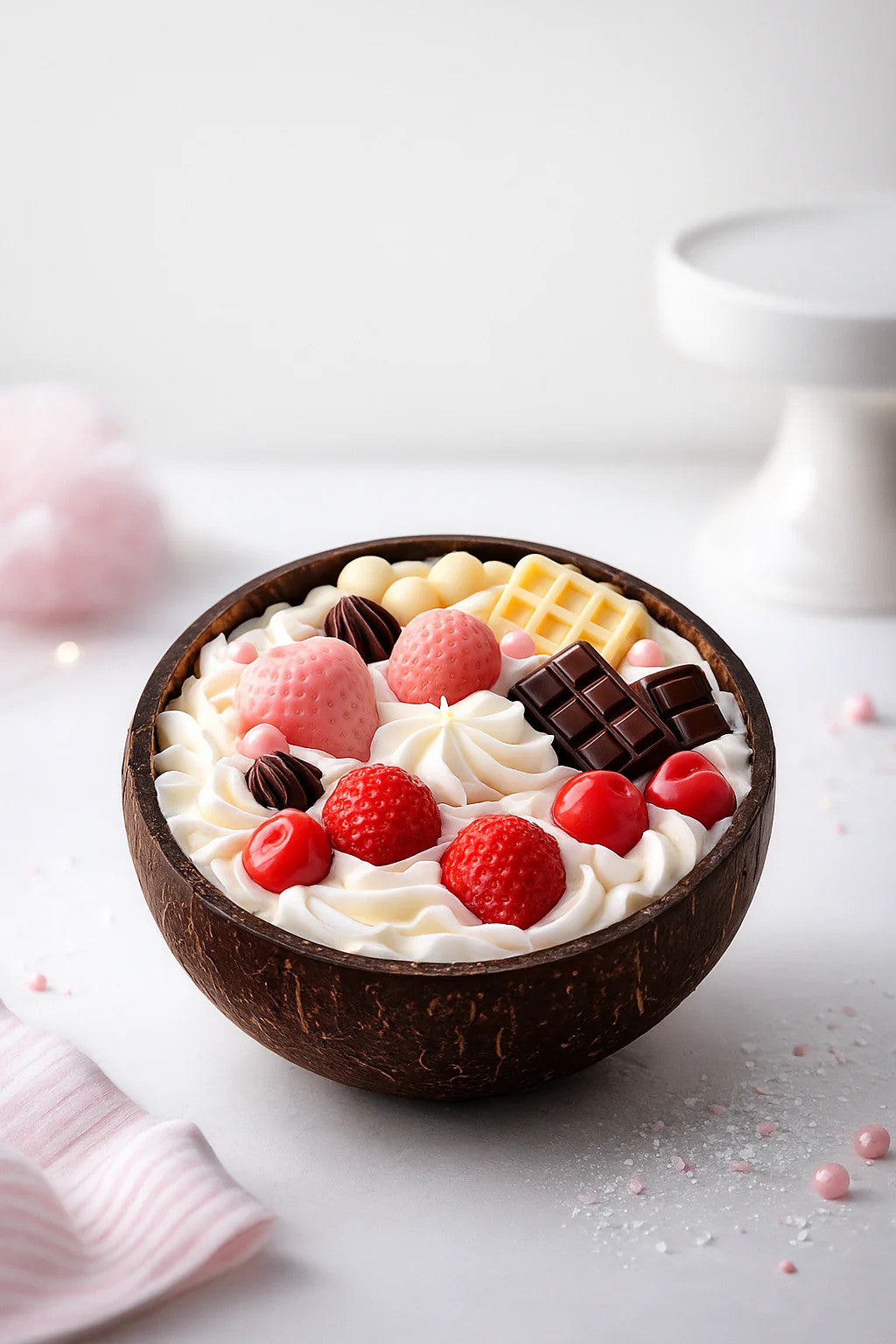 Sweet Fantasy, coconut shell scented candles