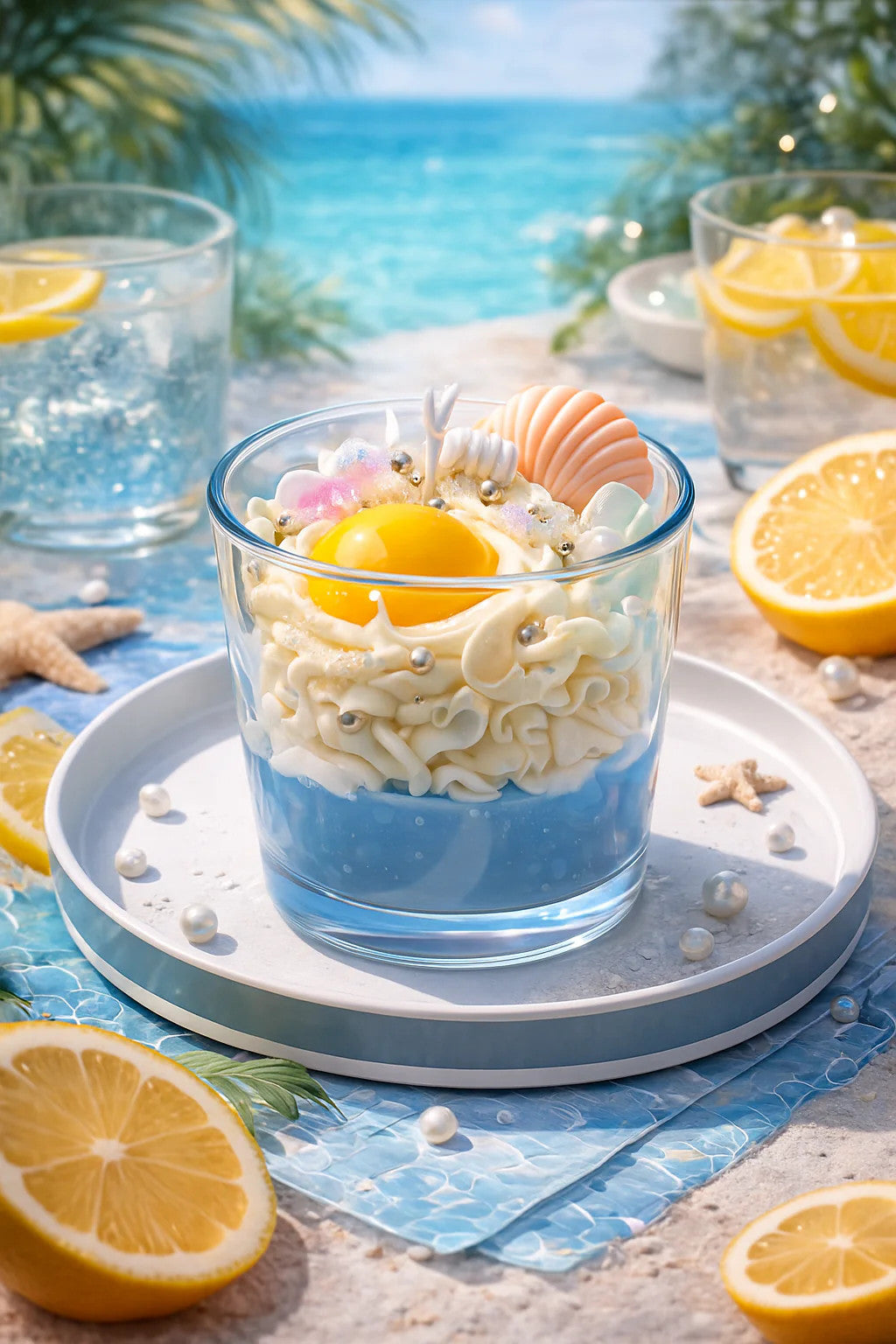 Dessert scented candle