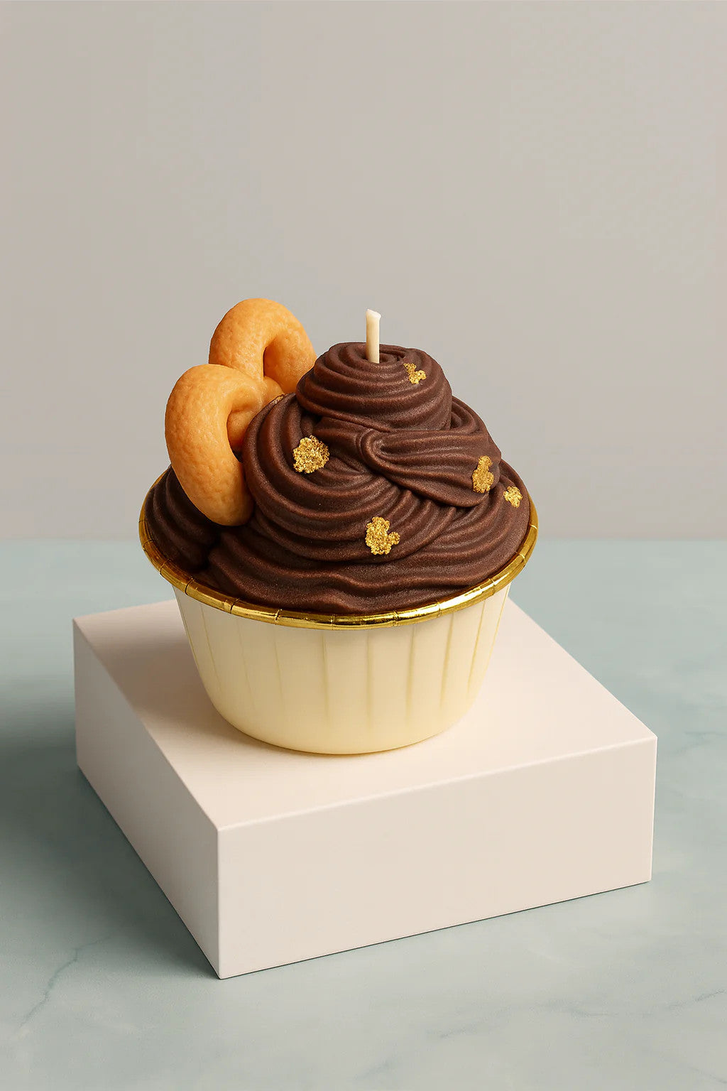 Chocolate Cupcake Candle