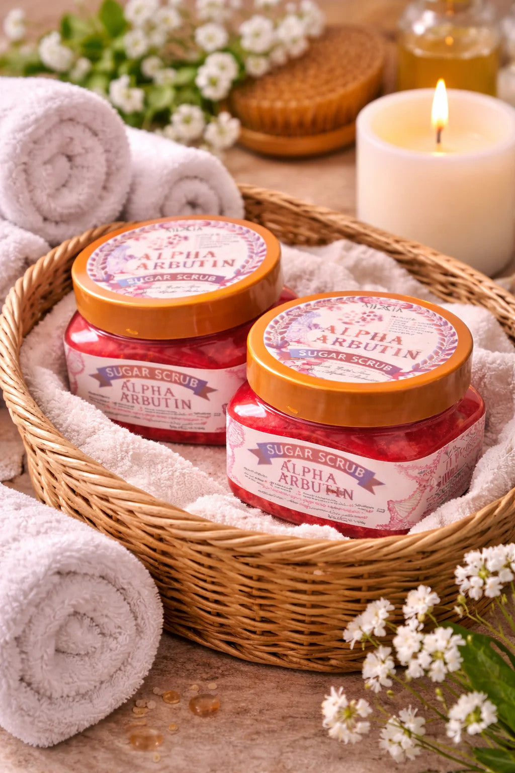 SUGAR SCRUB ALPHA ARBUTIN