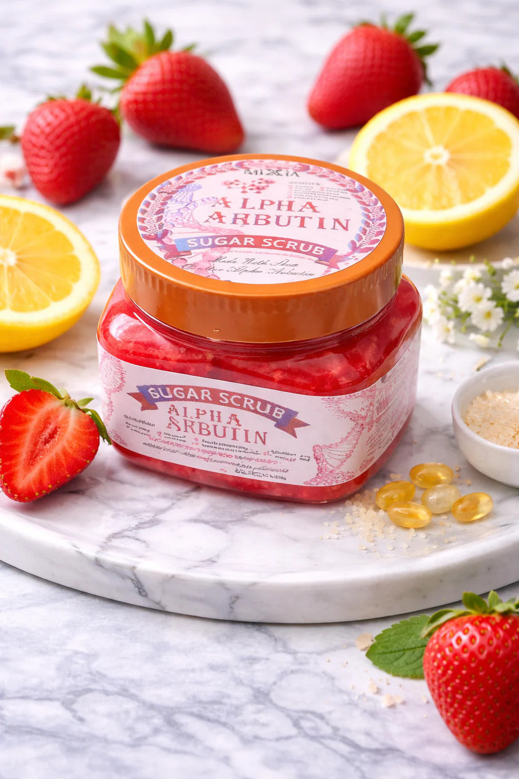 SUGAR SCRUB ALPHA ARBUTIN