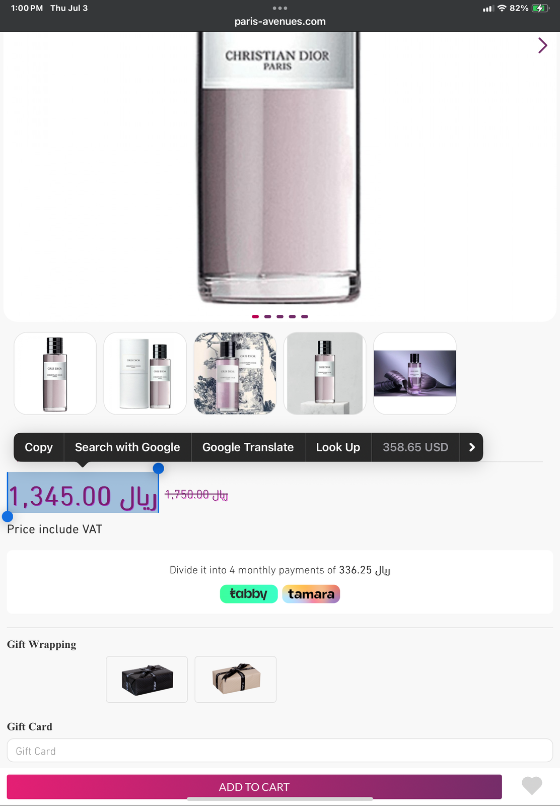 Gris Dior limited edition