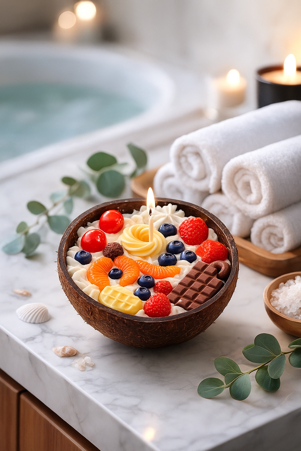 Fruits scented candles