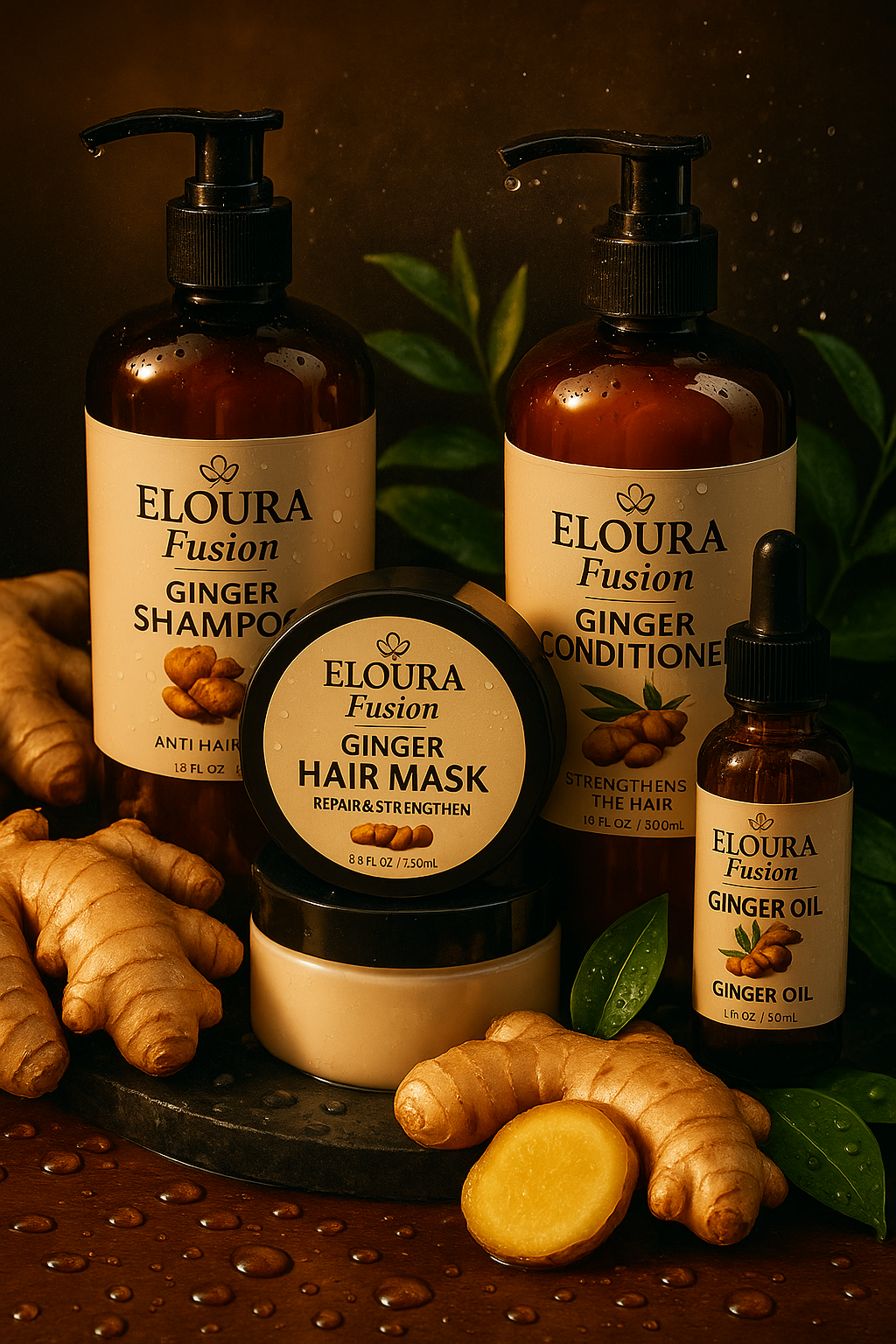 Ginger Hair Care Set