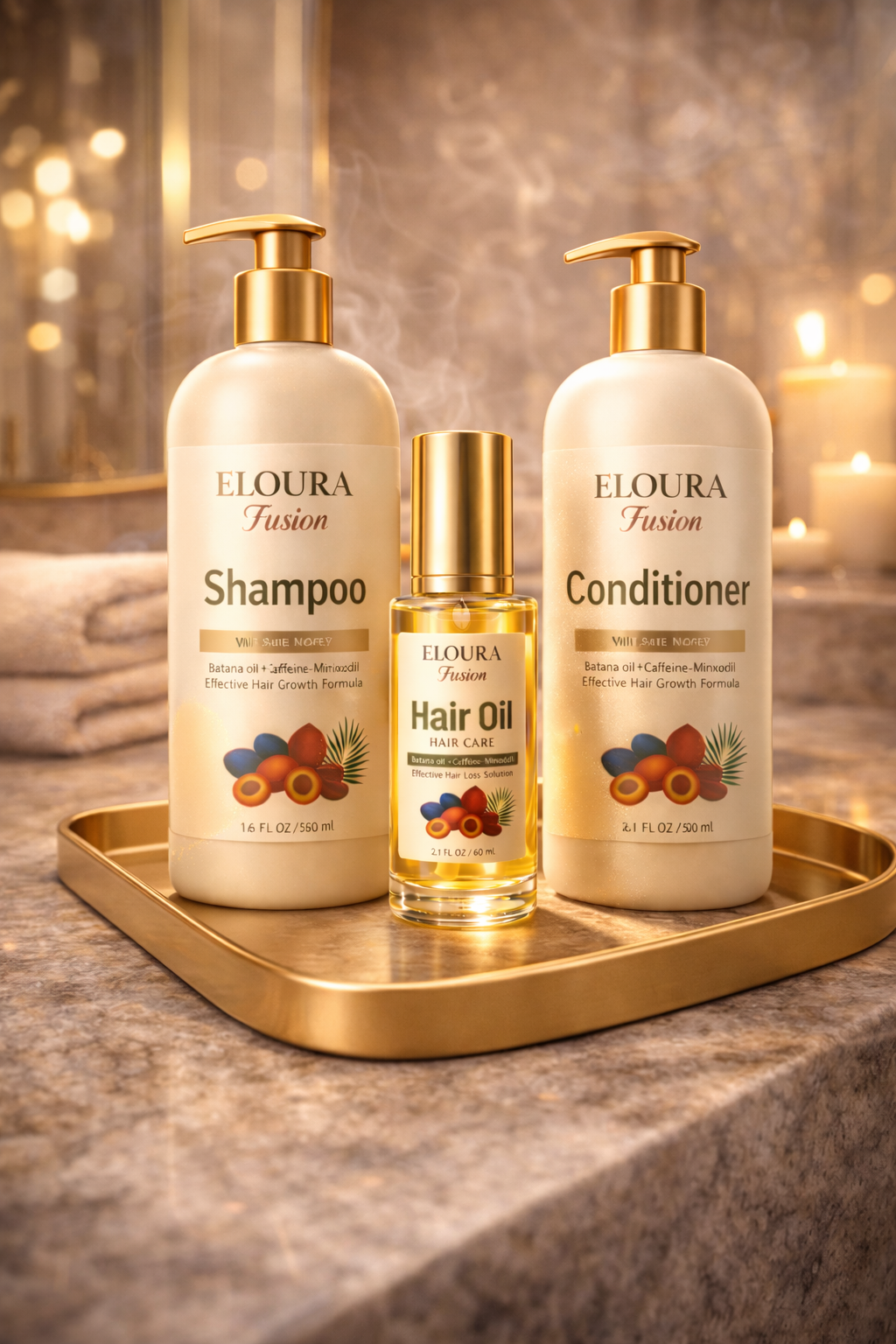 Botanical Complete ritual Shampoo + Conditioner + Hair Oil