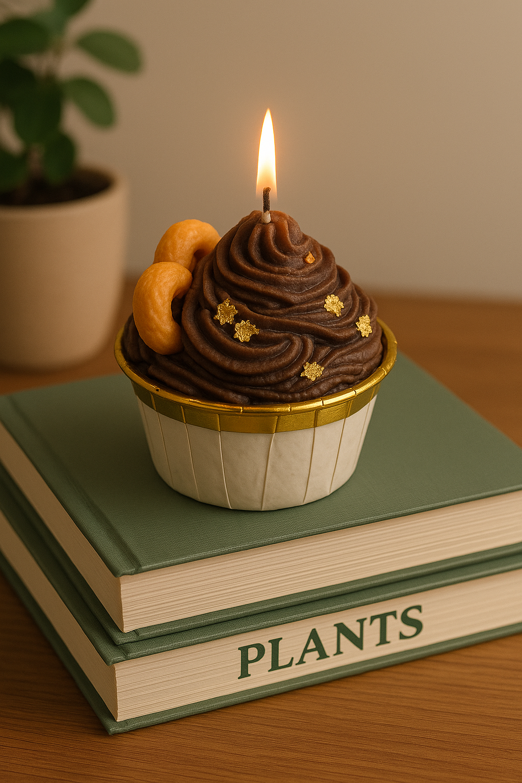 Chocolate Cupcake Candle