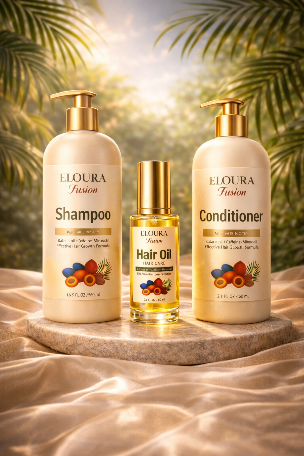 Botanical Complete ritual Shampoo + Conditioner + Hair Oil