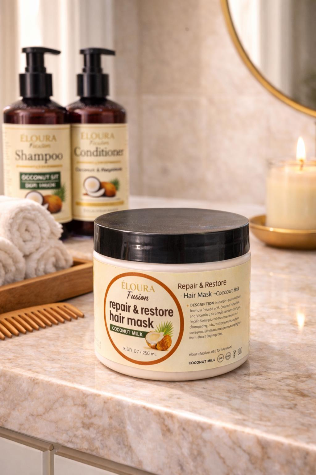 Coconut hair mask
