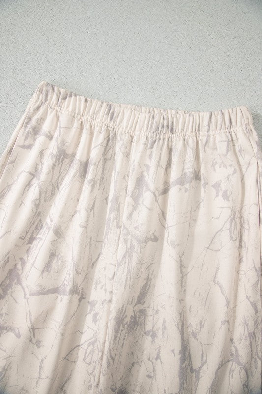 Camo Long Sleeve Top and Jogger Pants Set