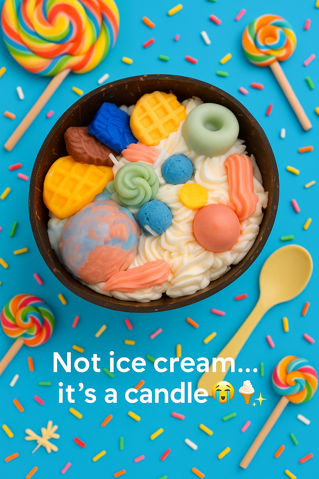 Whipped Dessert Dream Coconut Shell Candle