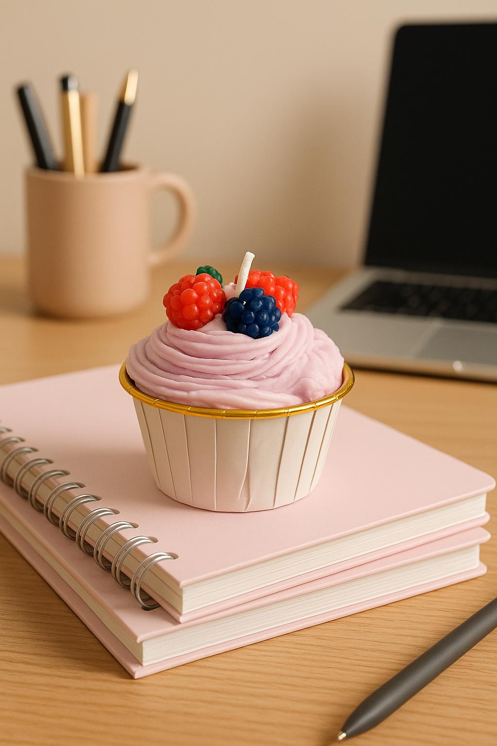 Mixed Berries cupcakes Candles